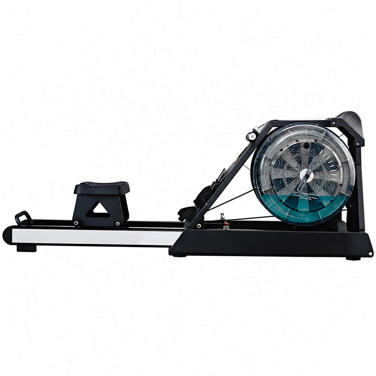Double tube upright rowing machine